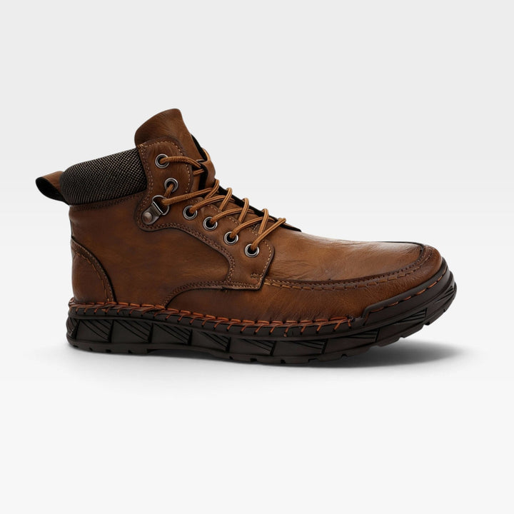 Laurence | Rugged Suede Lace-Up Ankle Boots