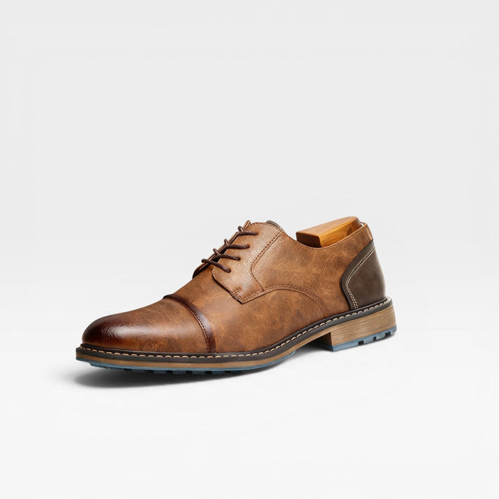 Carver | Refined Cap Toe Derby Shoes for Men