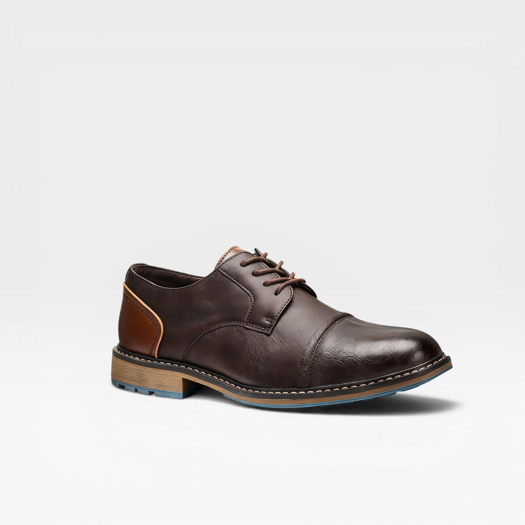Carver | Refined Cap Toe Derby Shoes for Men