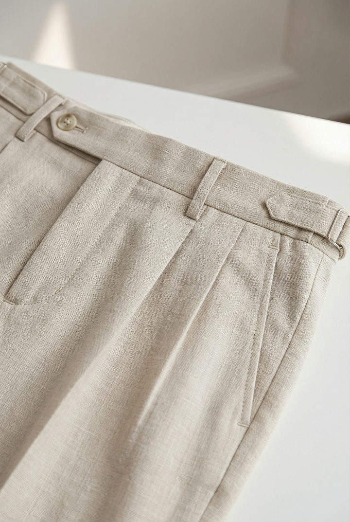 Men's Tailored Smart Pleated Trousers