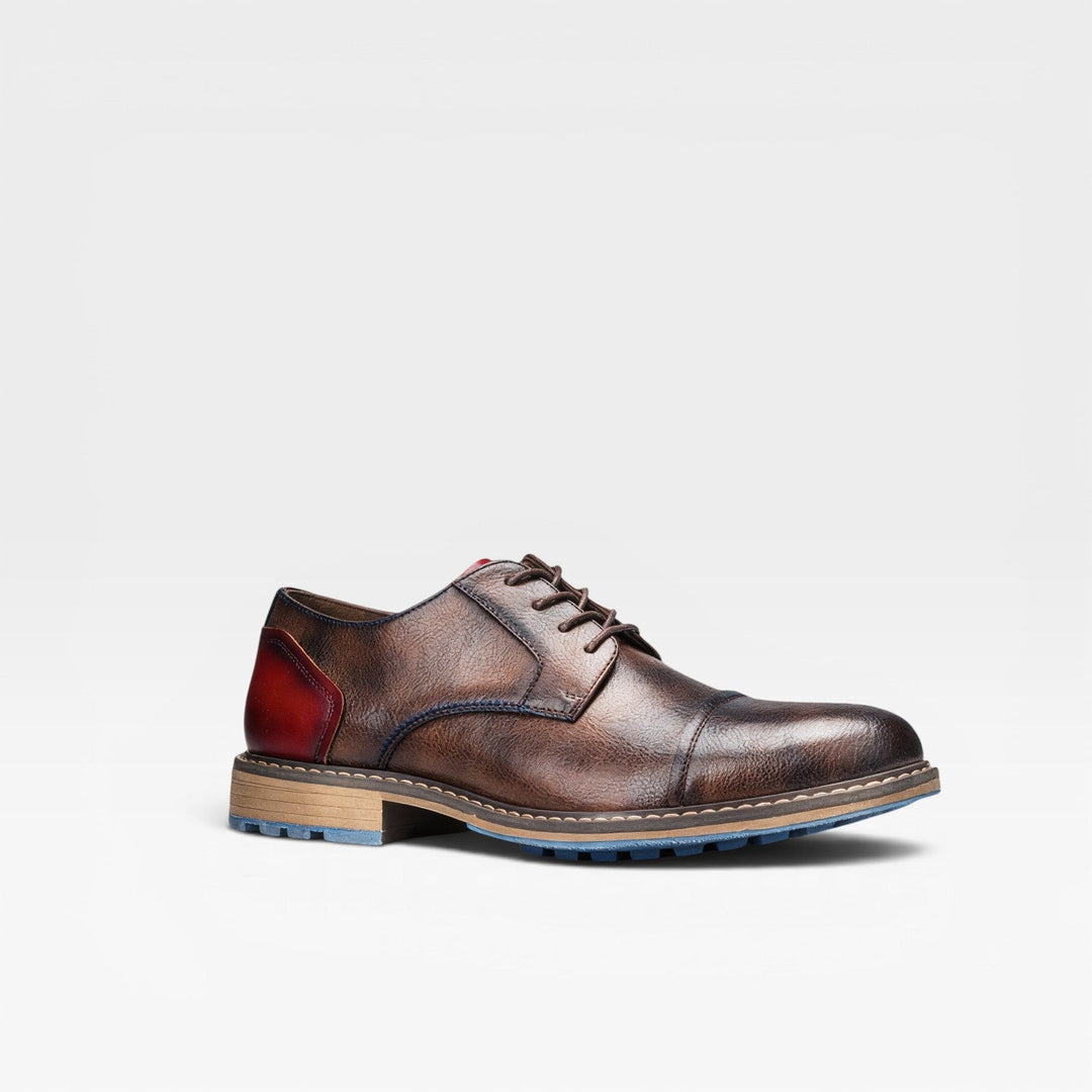 Carver | Refined Cap Toe Derby Shoes for Men