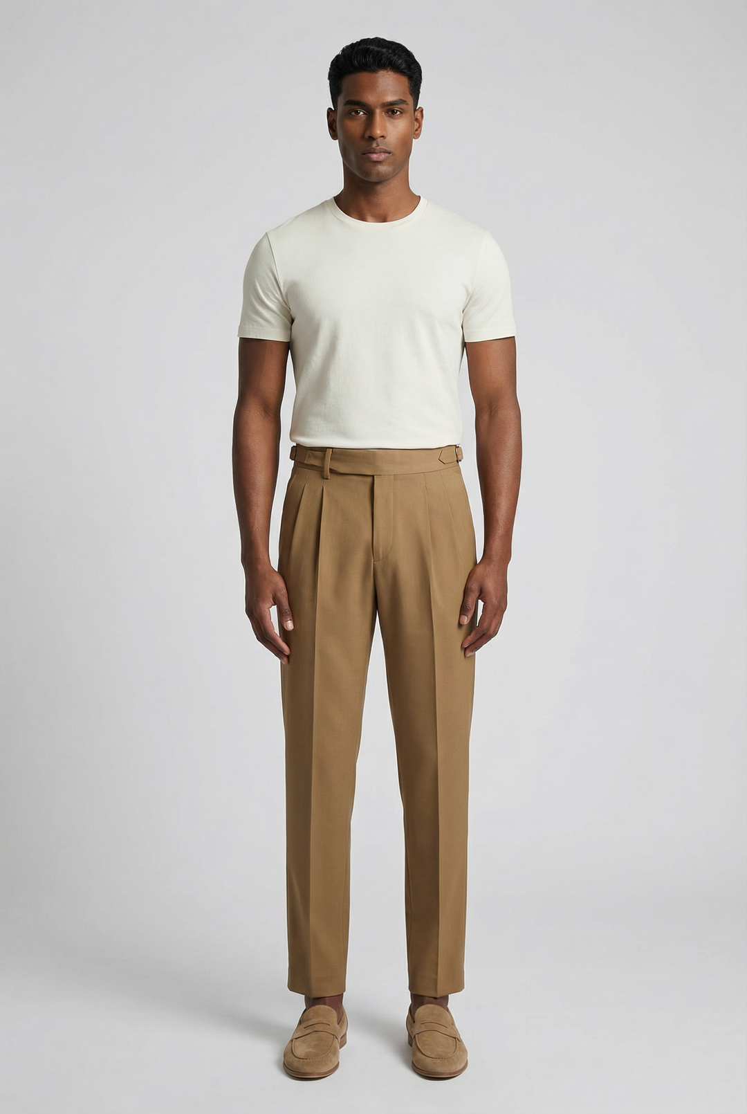 Men's Tailored Smart Pleated Trousers