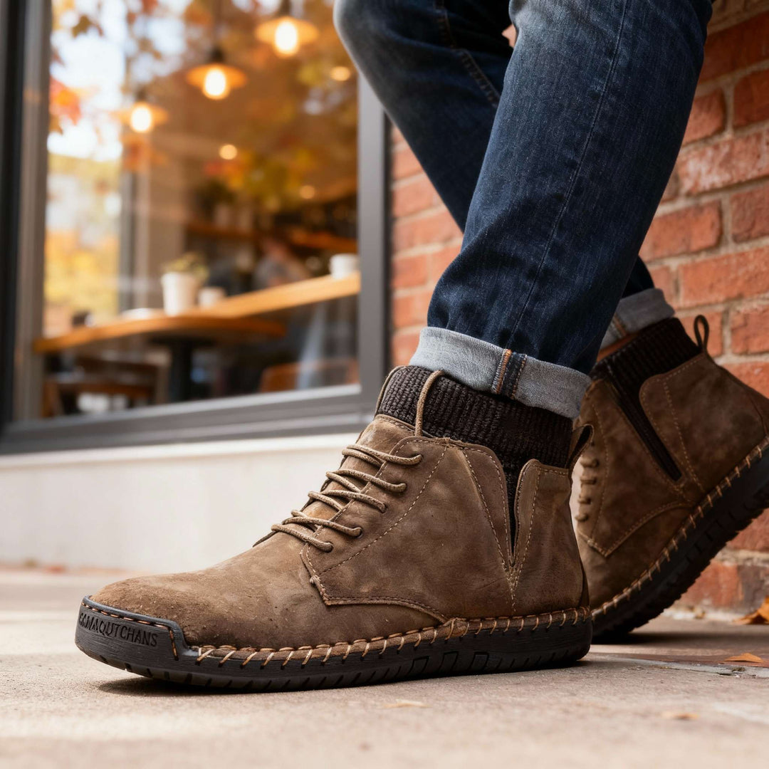 Inigo | Rugged Lace-Up Ankle Work Boots for Men