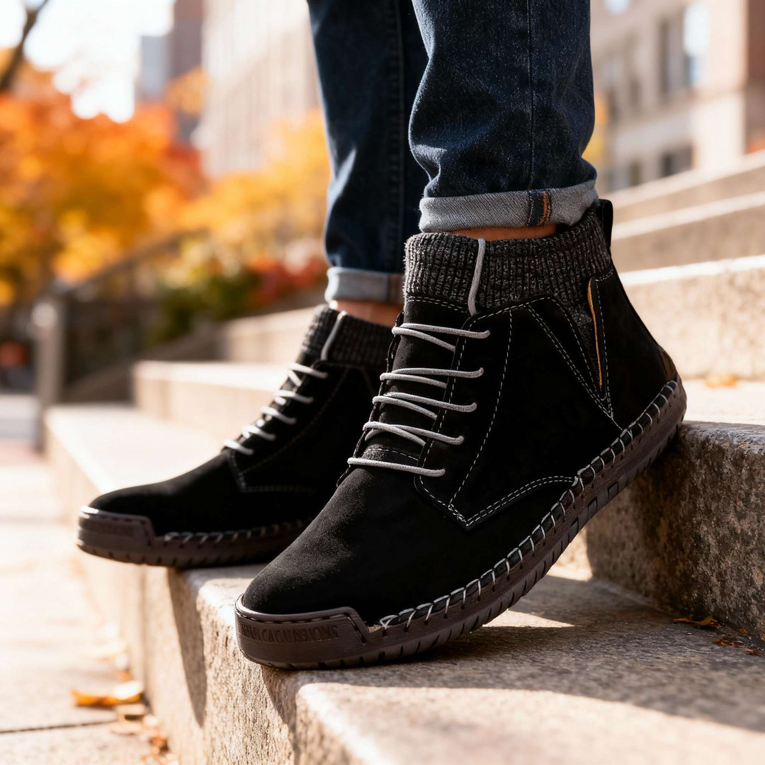 Inigo | Rugged Lace-Up Ankle Work Boots for Men