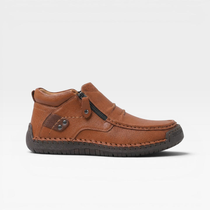 Callahan | Classic Side-Zip Leather Ankle Boots