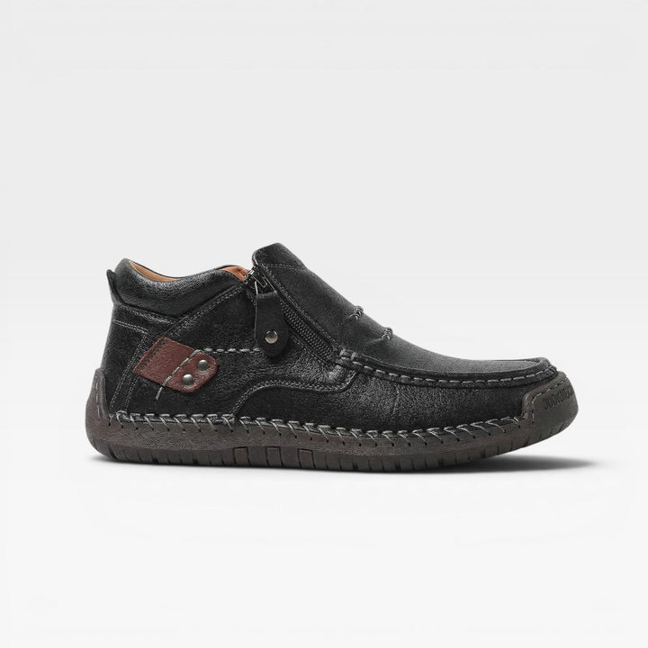 Callahan | Classic Side-Zip Leather Ankle Boots