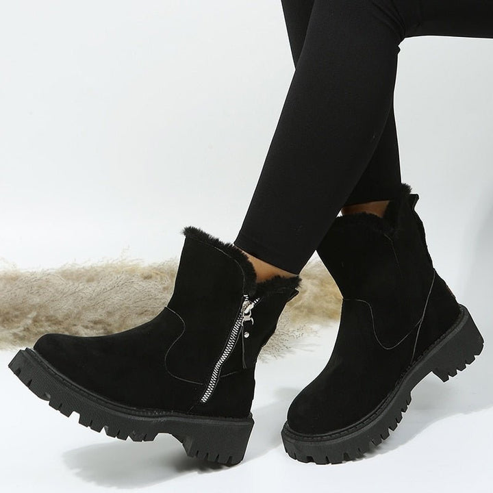 Celestine | Luxurious Faux-Fur Ankle Boots Women Suede-Look