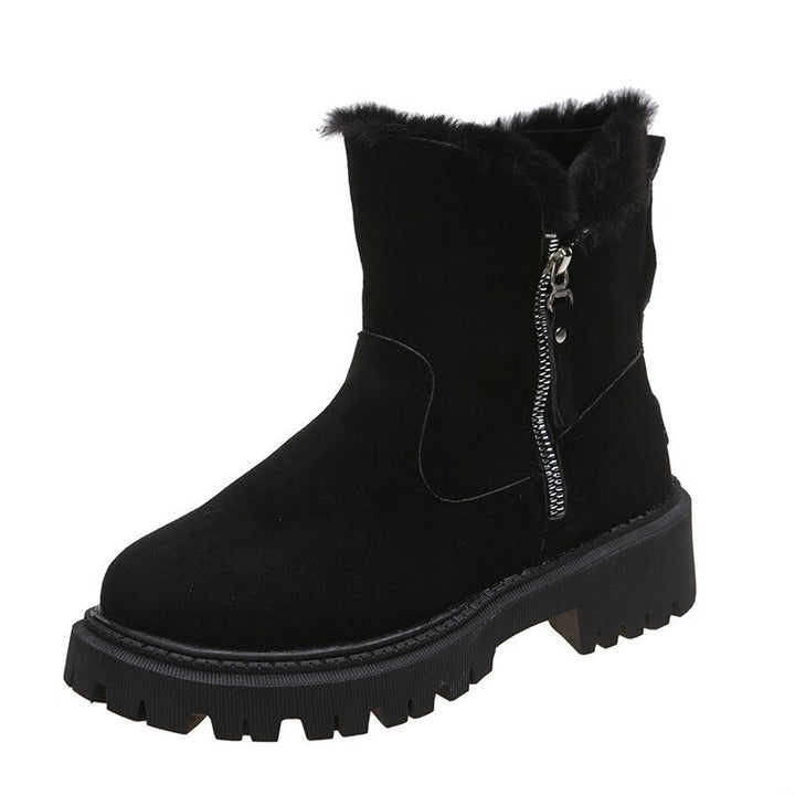 Celestine | Luxurious Faux-Fur Ankle Boots Women Suede-Look