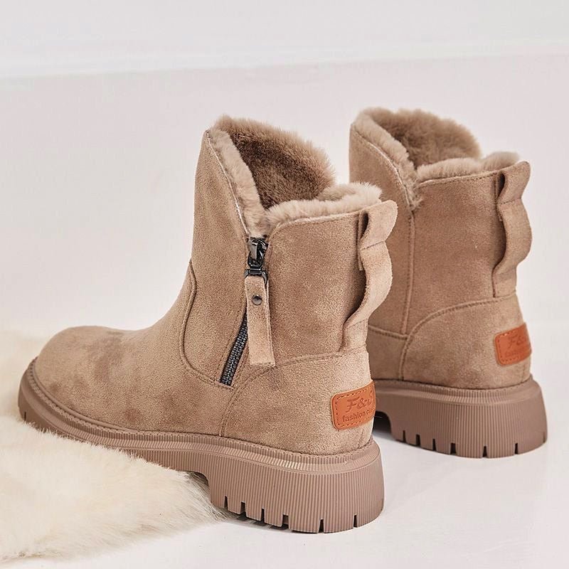 Celestine | Luxurious Faux-Fur Ankle Boots Women Suede-Look