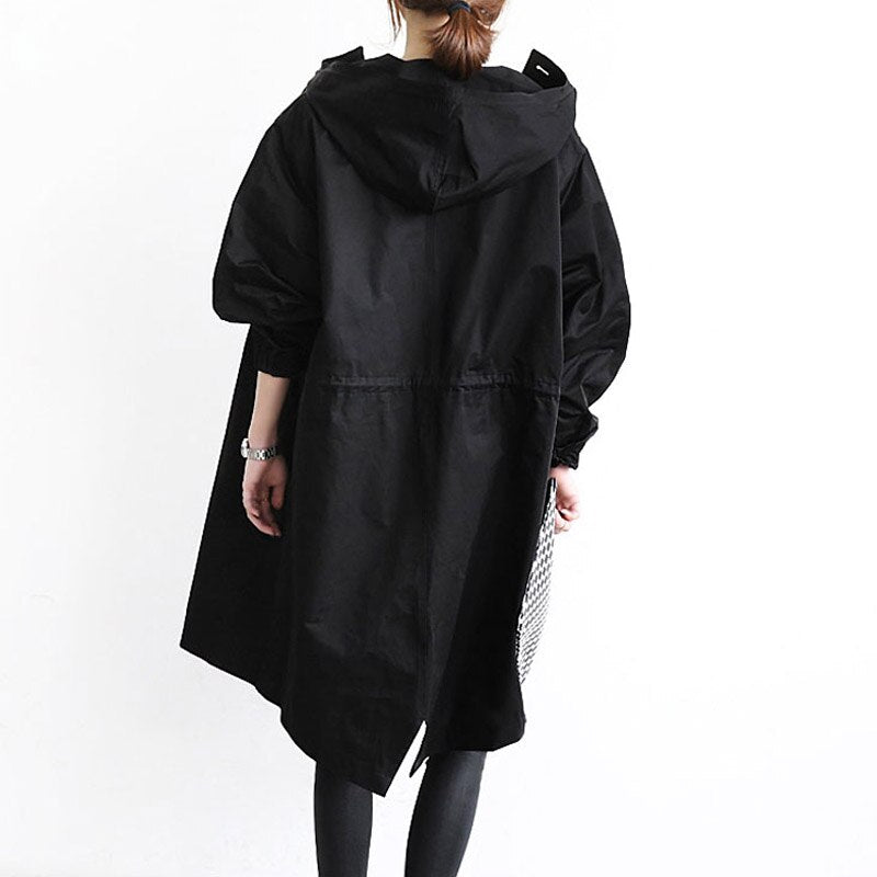 Iris | Effortless Hooded Trench Coat with Adjustable Cuffs