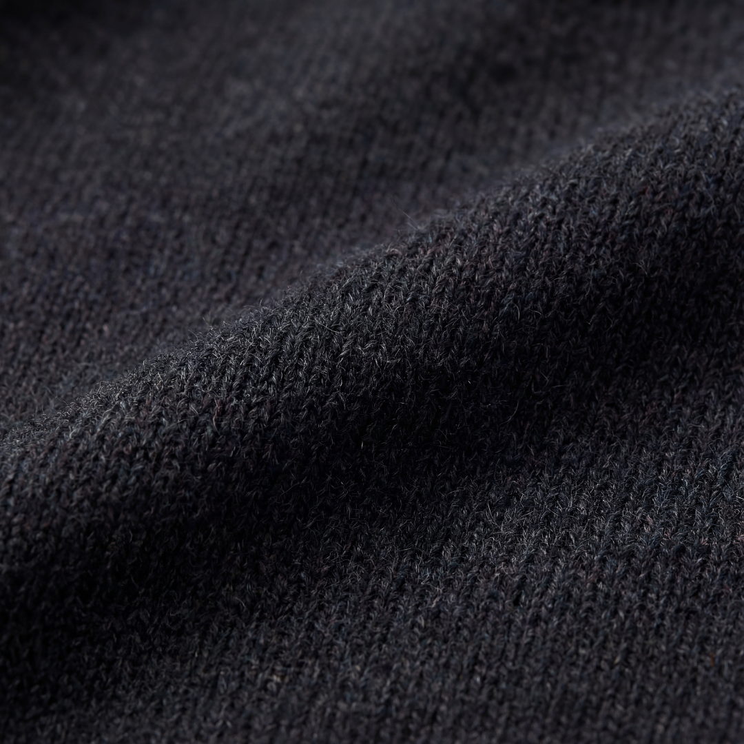 Men's Cotton Blend Half-Zip Sweater | Structured Slim-Fit Winter Pullover