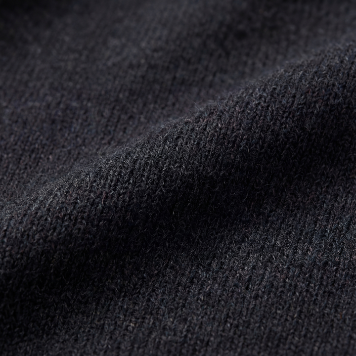 Men's Cotton Blend Half-Zip Sweater | Structured Slim-Fit Winter Pullover