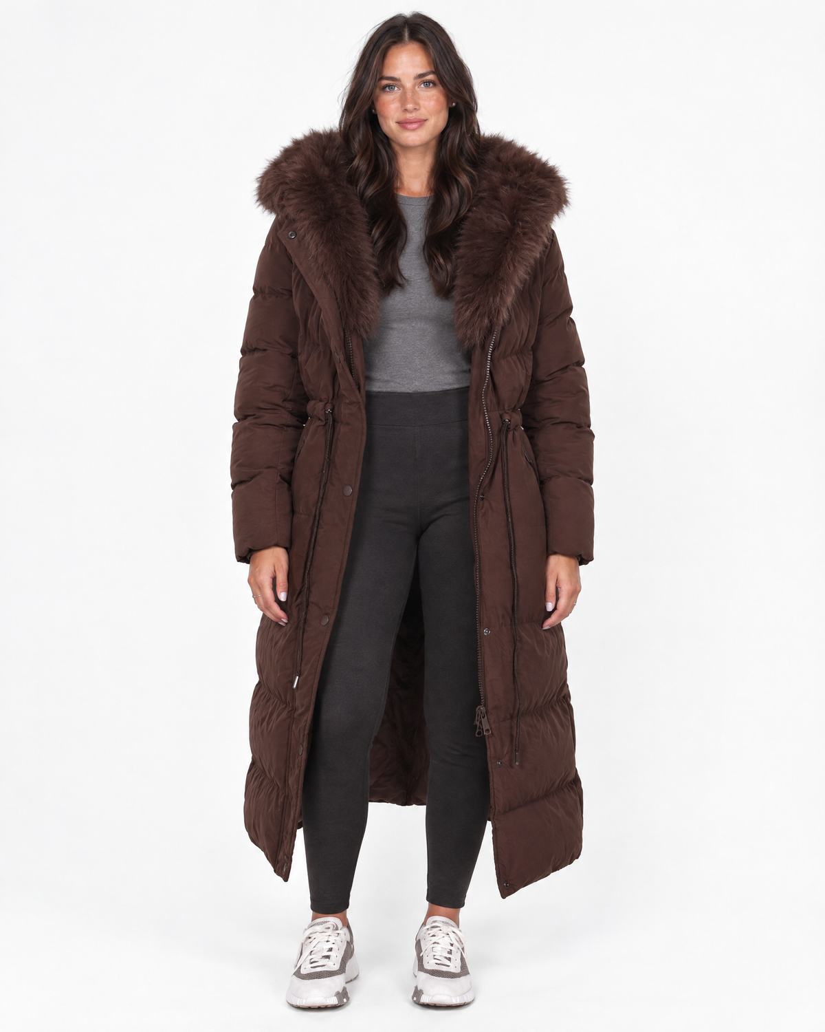 Beatrice | Premium Faux Fur Hooded Winter Coat