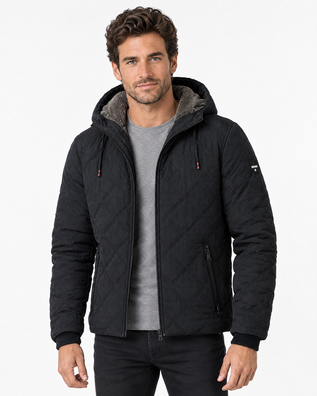 Garrett | Warm Hooded Quilted Puffer Jacket