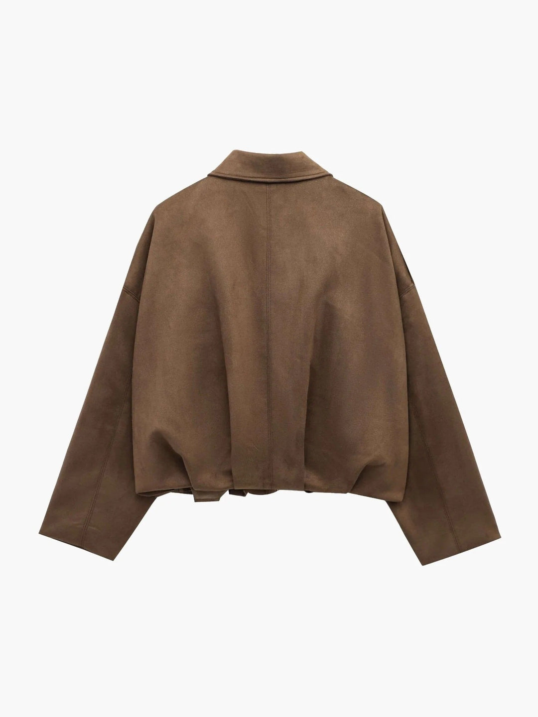 Antonia | Relaxed Faux Suede Bomber Jacket