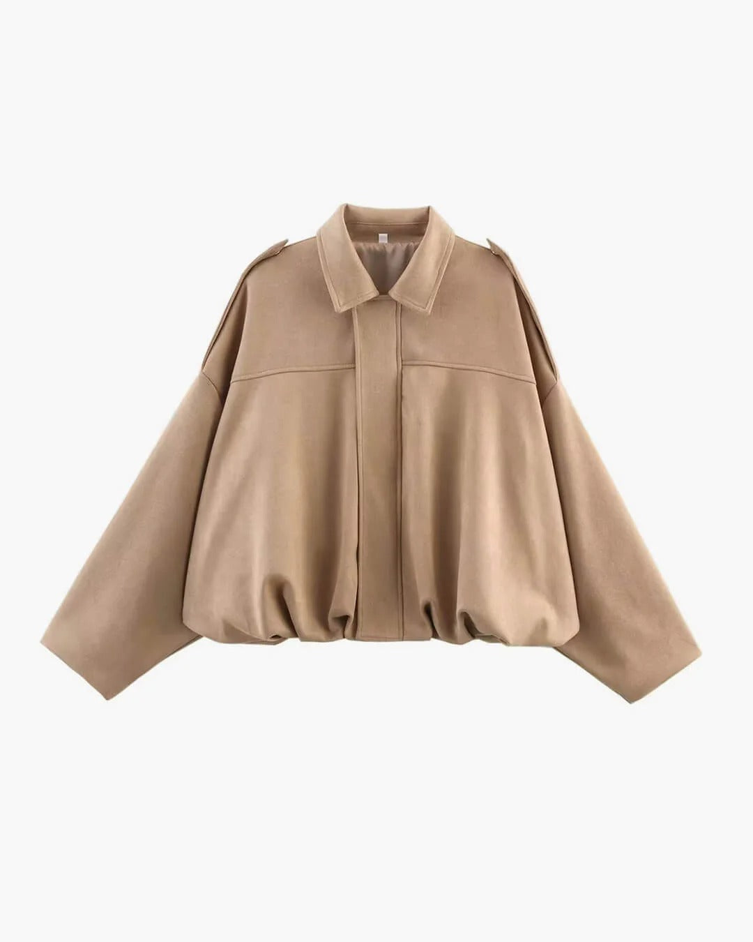 Antonia | Relaxed Faux Suede Bomber Jacket