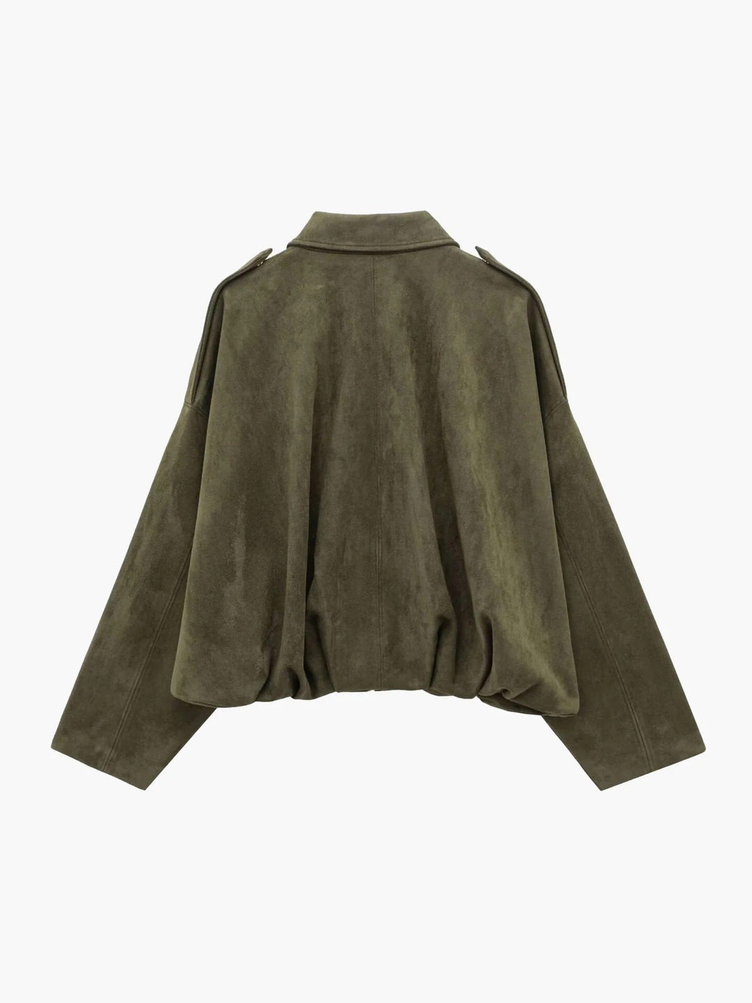 Antonia | Relaxed Faux Suede Bomber Jacket