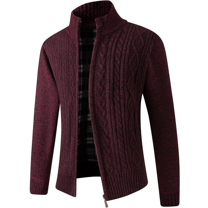 Farrow | Soft Cable Knit Zip Gilet for Men
