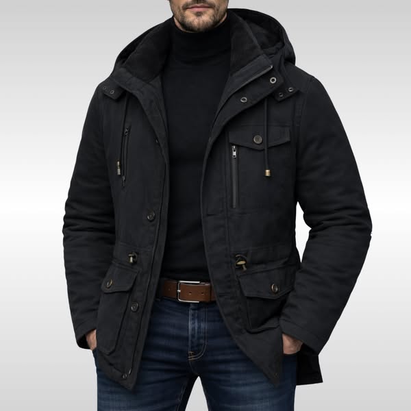 Jonquil | Reliable Fleece-Lined Hooded Jacket for Men