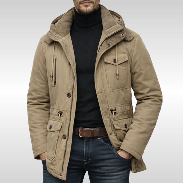 Jonquil | Reliable Fleece-Lined Hooded Jacket for Men