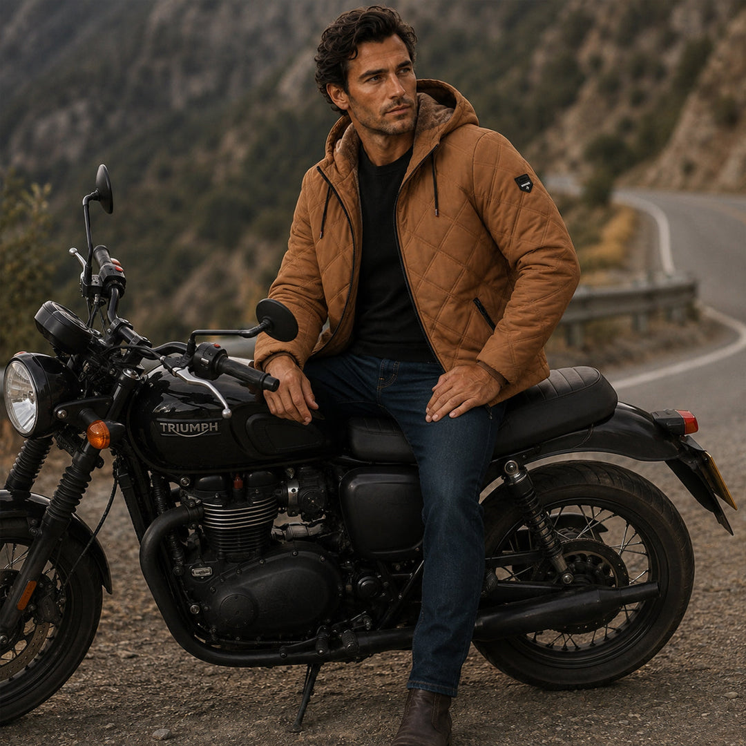 Garrett | Warm Hooded Quilted Puffer Jacket