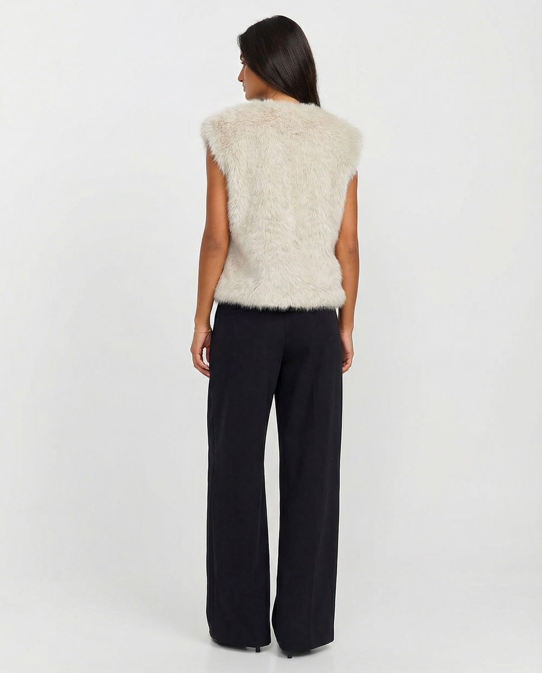 Leonora | Chic Faux Fur Gilet Wrap Vest For Women