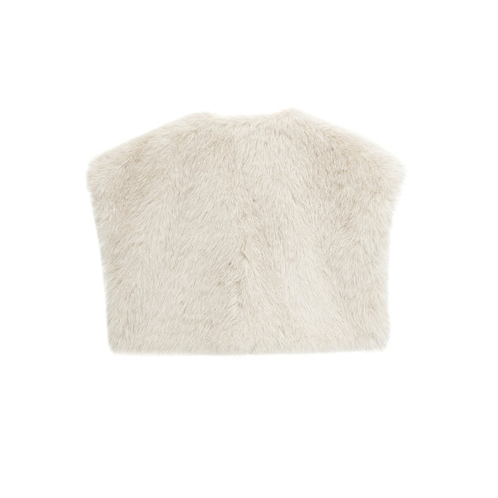 Leonora | Chic Faux Fur Gilet Wrap Vest For Women