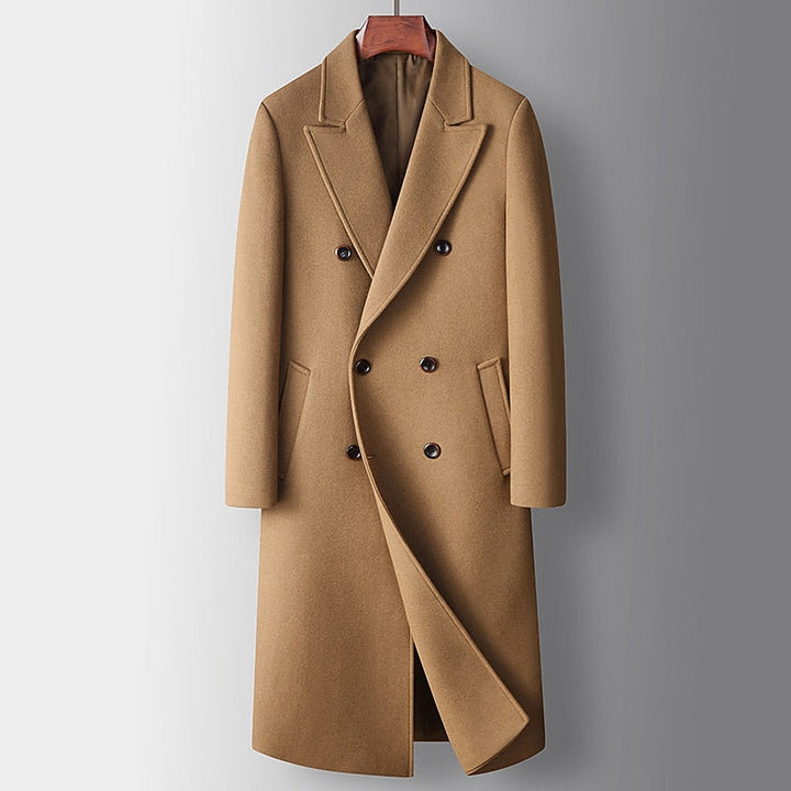 Bertrand | Refined Double-Breasted Camel Overcoat