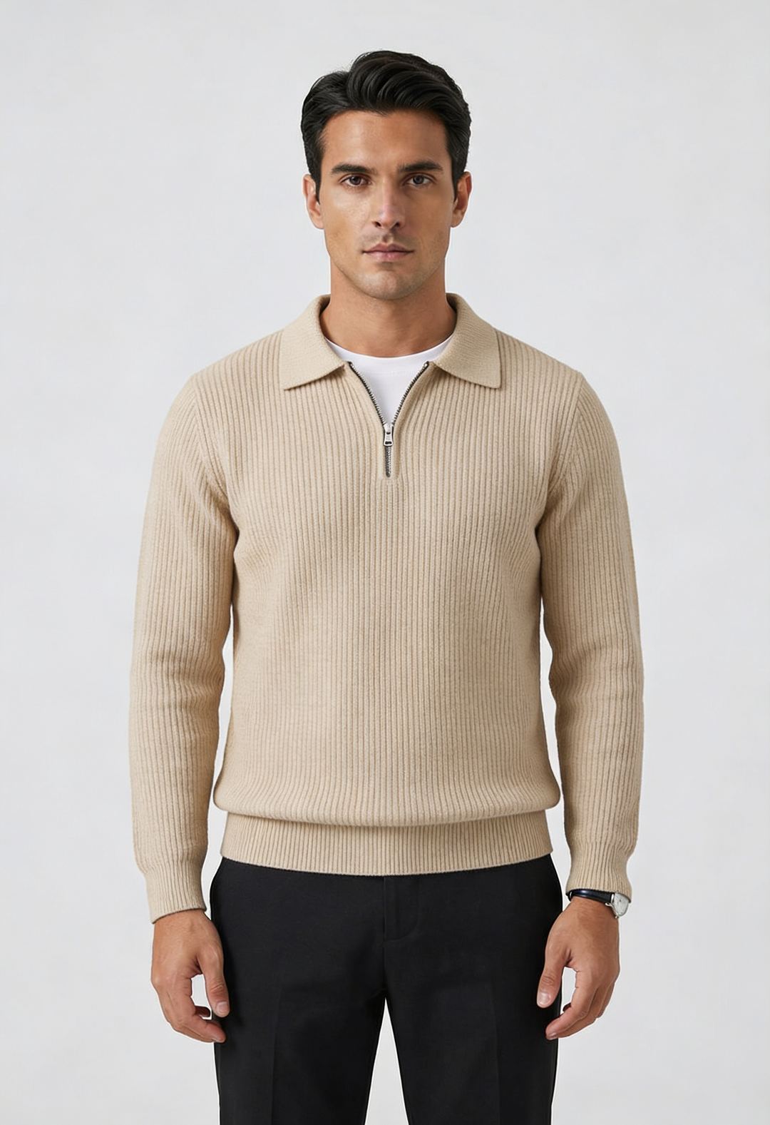 Hayes | Refined Quarter-Zip Sweater for Men