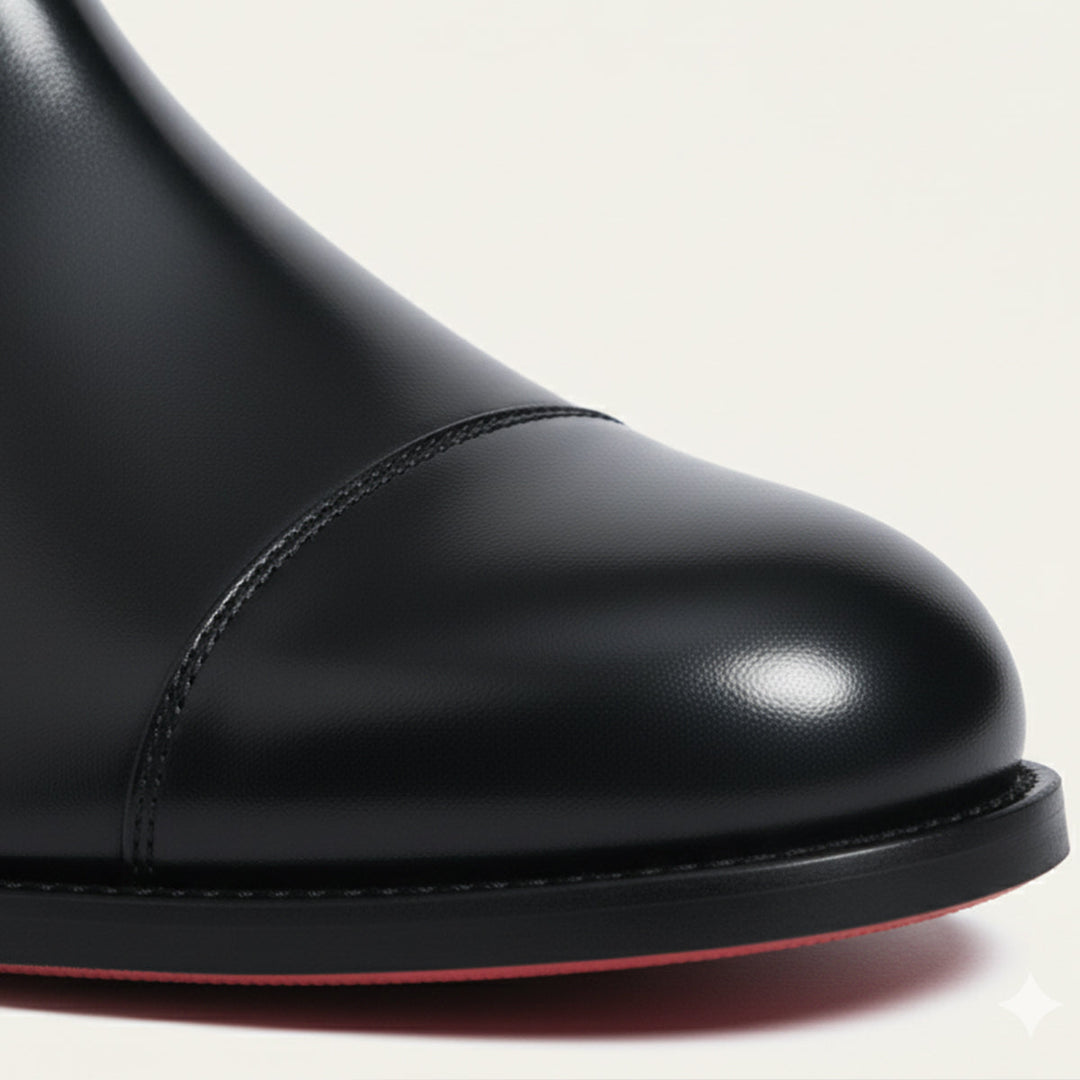 Carlisle | Sleek Cap Toe Chelsea Ankle Boots