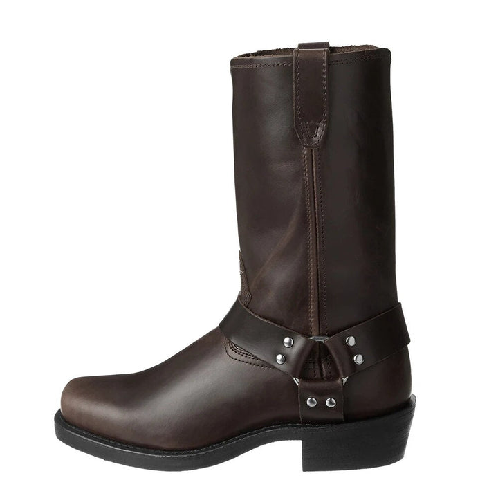 Bertie | Rugged Harness Cowboy Mens Boots