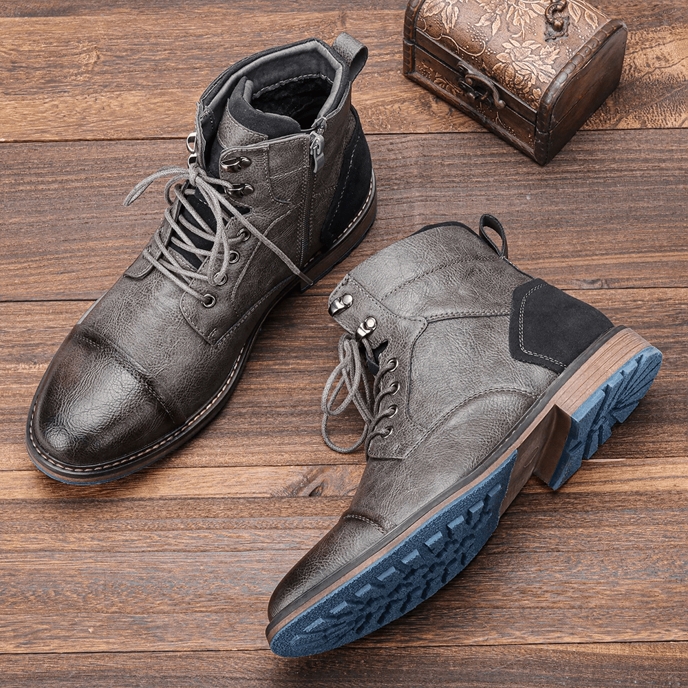 Aubrey | Rugged Leather Lace-Up Mens Boots