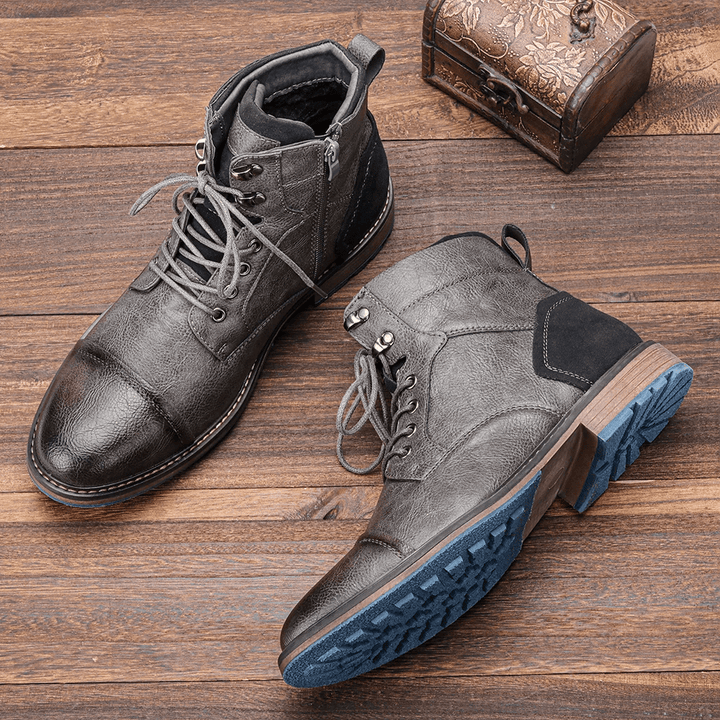 Aubrey | Rugged Leather Lace-Up Mens Boots