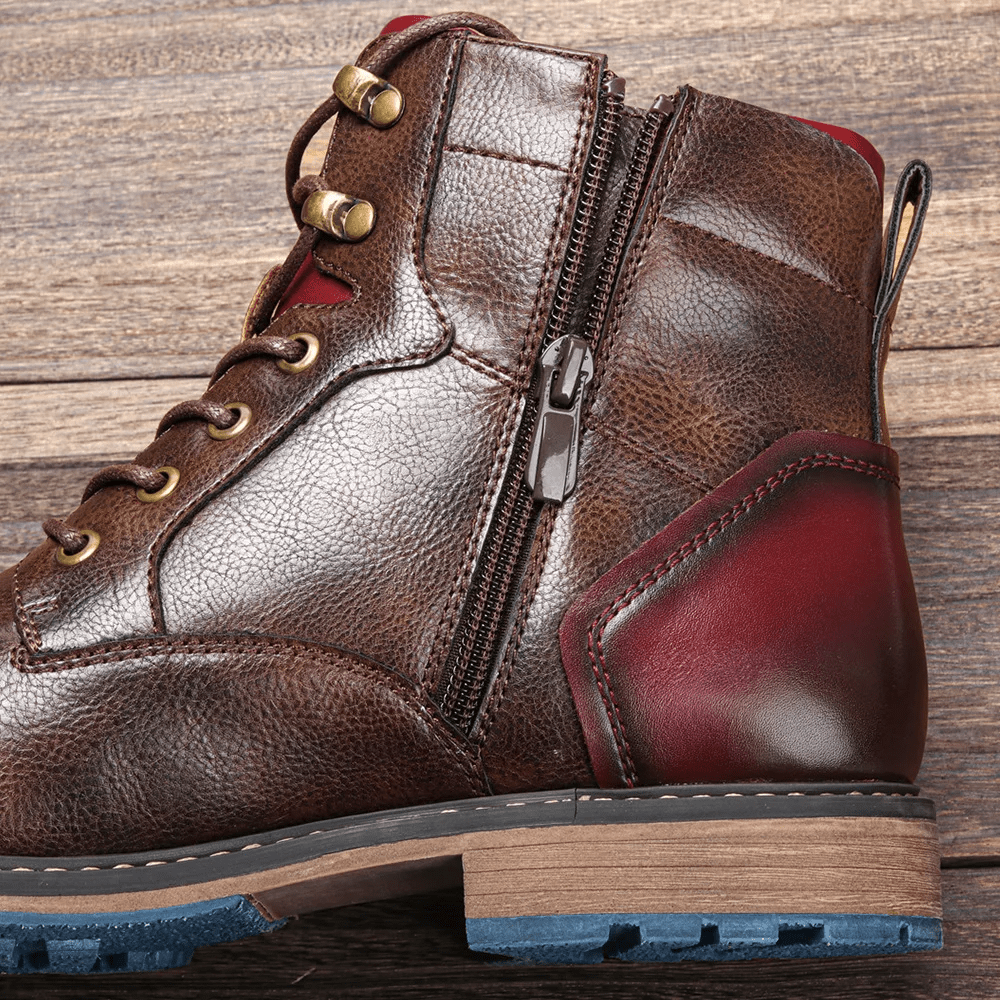 Aubrey | Rugged Leather Lace-Up Mens Boots