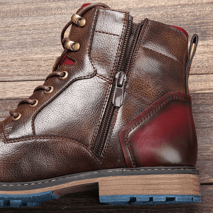 Aubrey | Rugged Leather Lace-Up Mens Boots