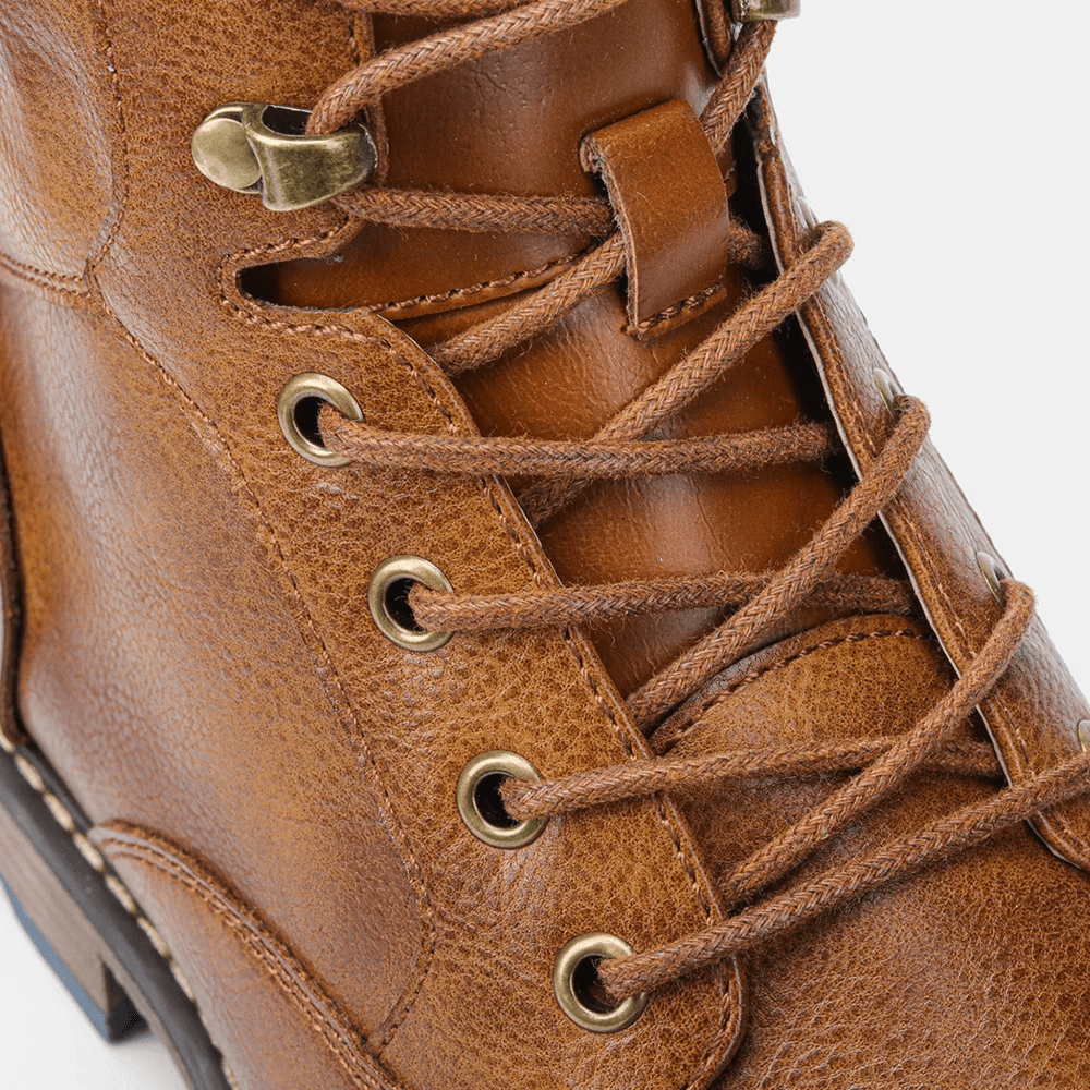 Aubrey | Rugged Leather Lace-Up Mens Boots