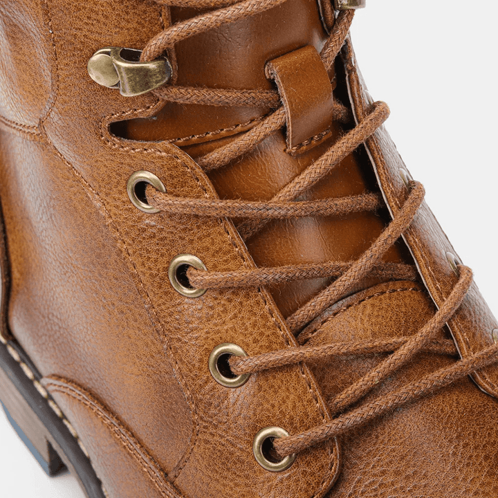 Aubrey | Rugged Leather Lace-Up Mens Boots