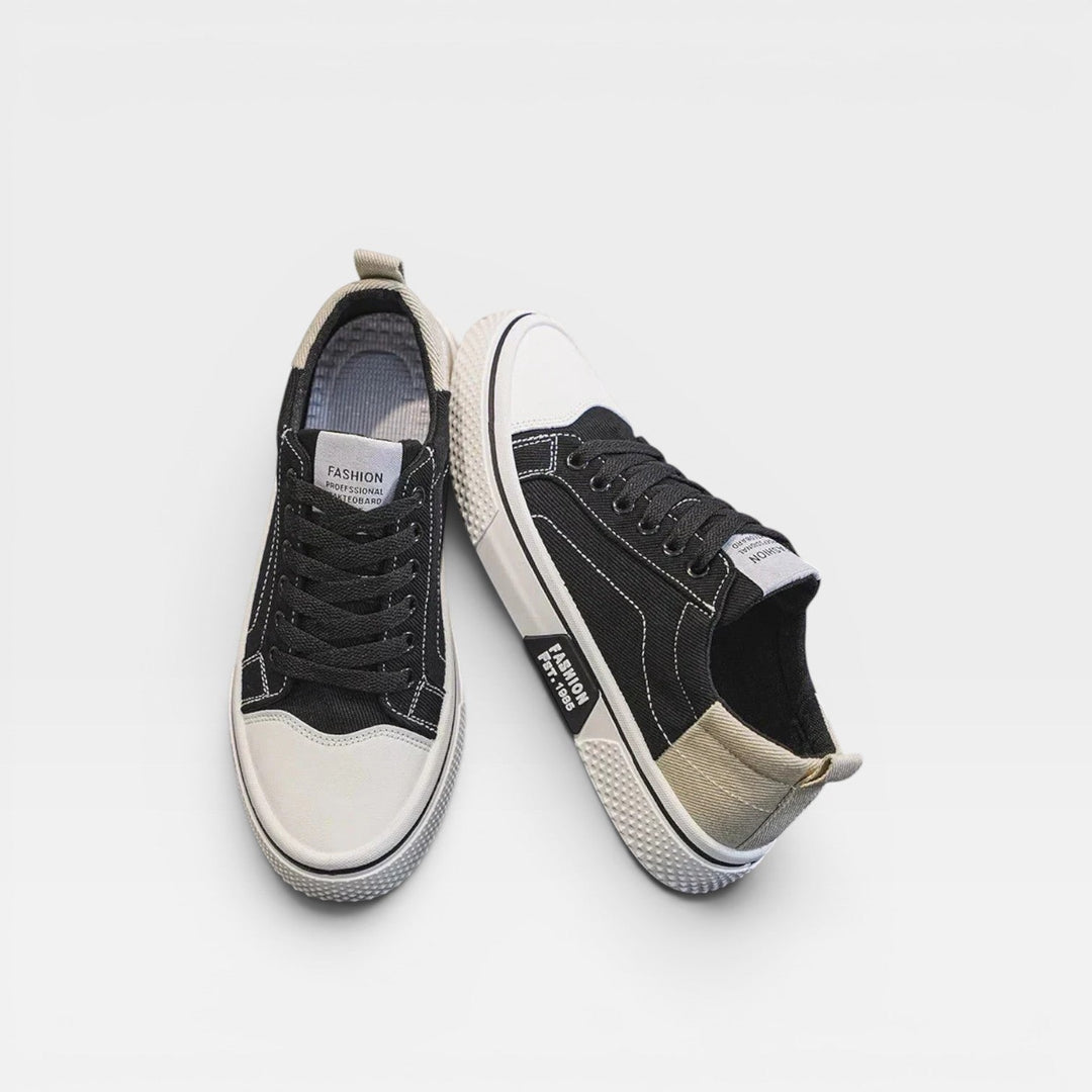 Dorset | Classic Canvas Lace-Up Trainers Two-Tone