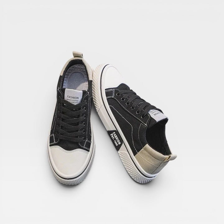 Dorset | Classic Canvas Lace-Up Trainers Two-Tone