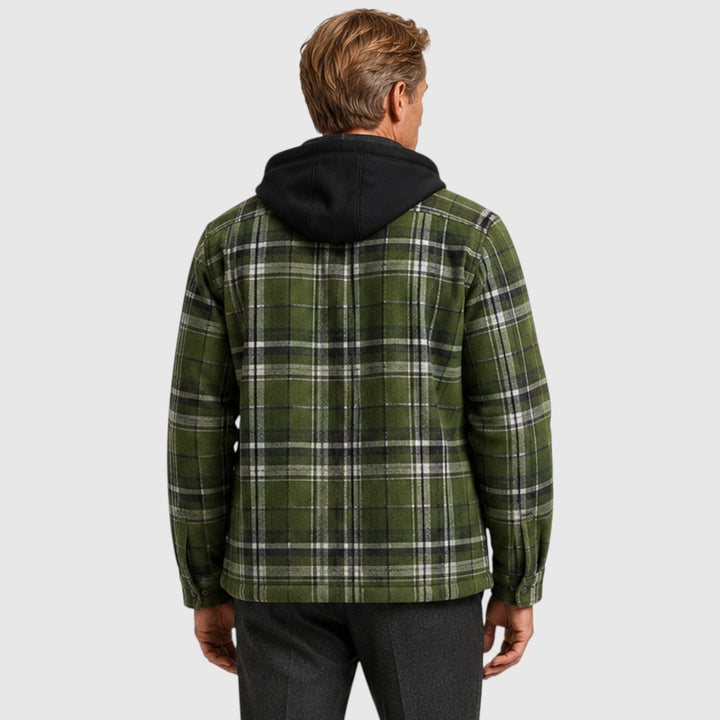 Adam | Rugged Quilted Hooded Mens Jacket