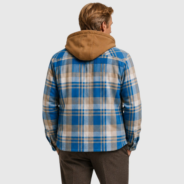 Adam | Rugged Quilted Hooded Mens Jacket