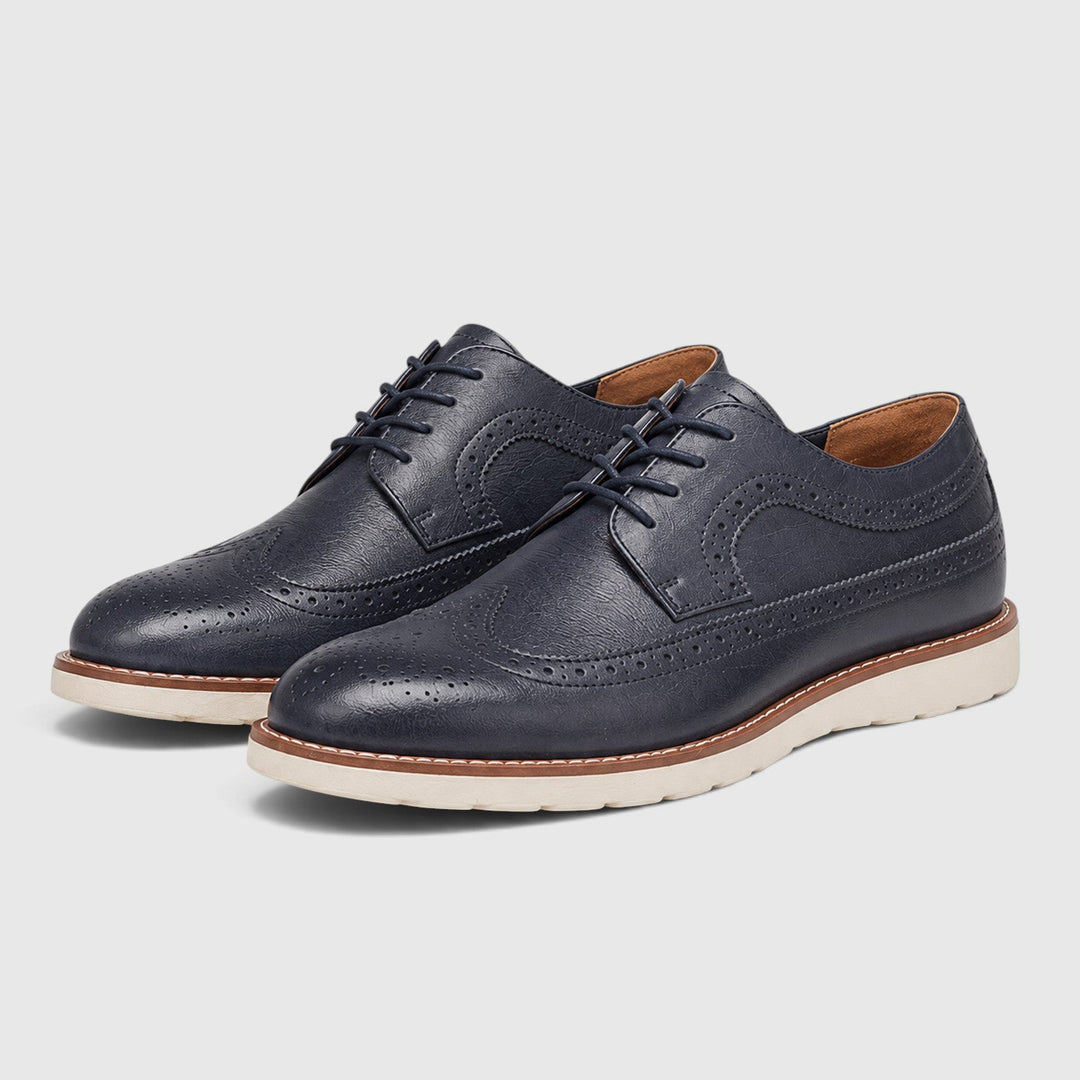 Andrew | Dapper Leather Brogue Smart Casual Shoes