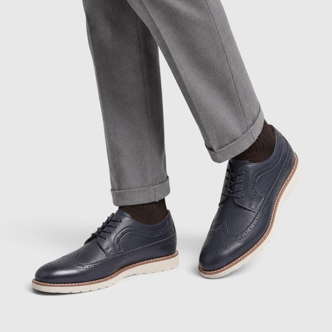 Andrew | Dapper Leather Brogue Smart Casual Shoes