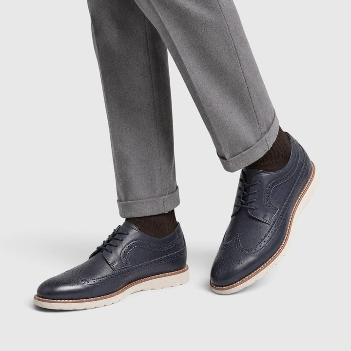 Andrew | Dapper Leather Brogue Smart Casual Shoes