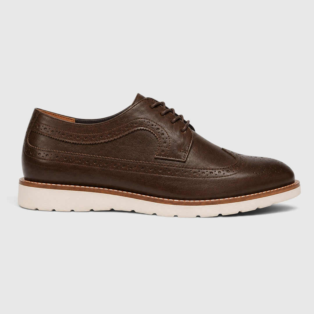 Andrew | Dapper Leather Brogue Smart Casual Shoes