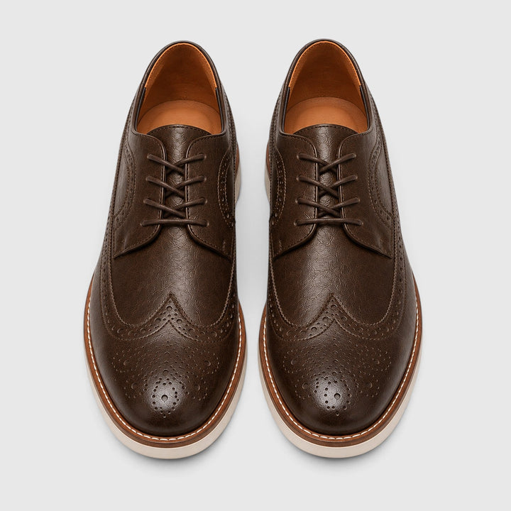 Andrew | Dapper Leather Brogue Smart Casual Shoes