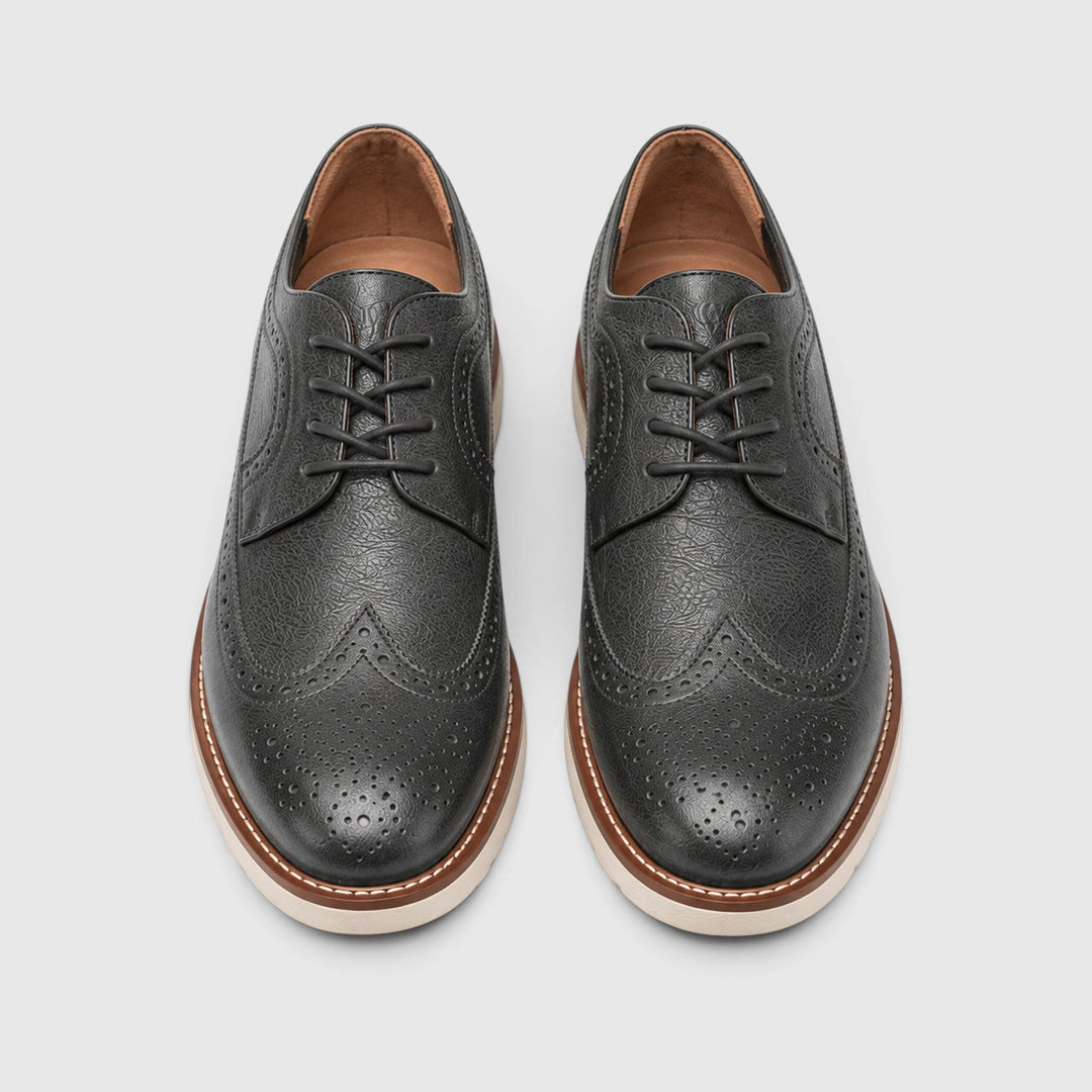Andrew | Dapper Leather Brogue Smart Casual Shoes