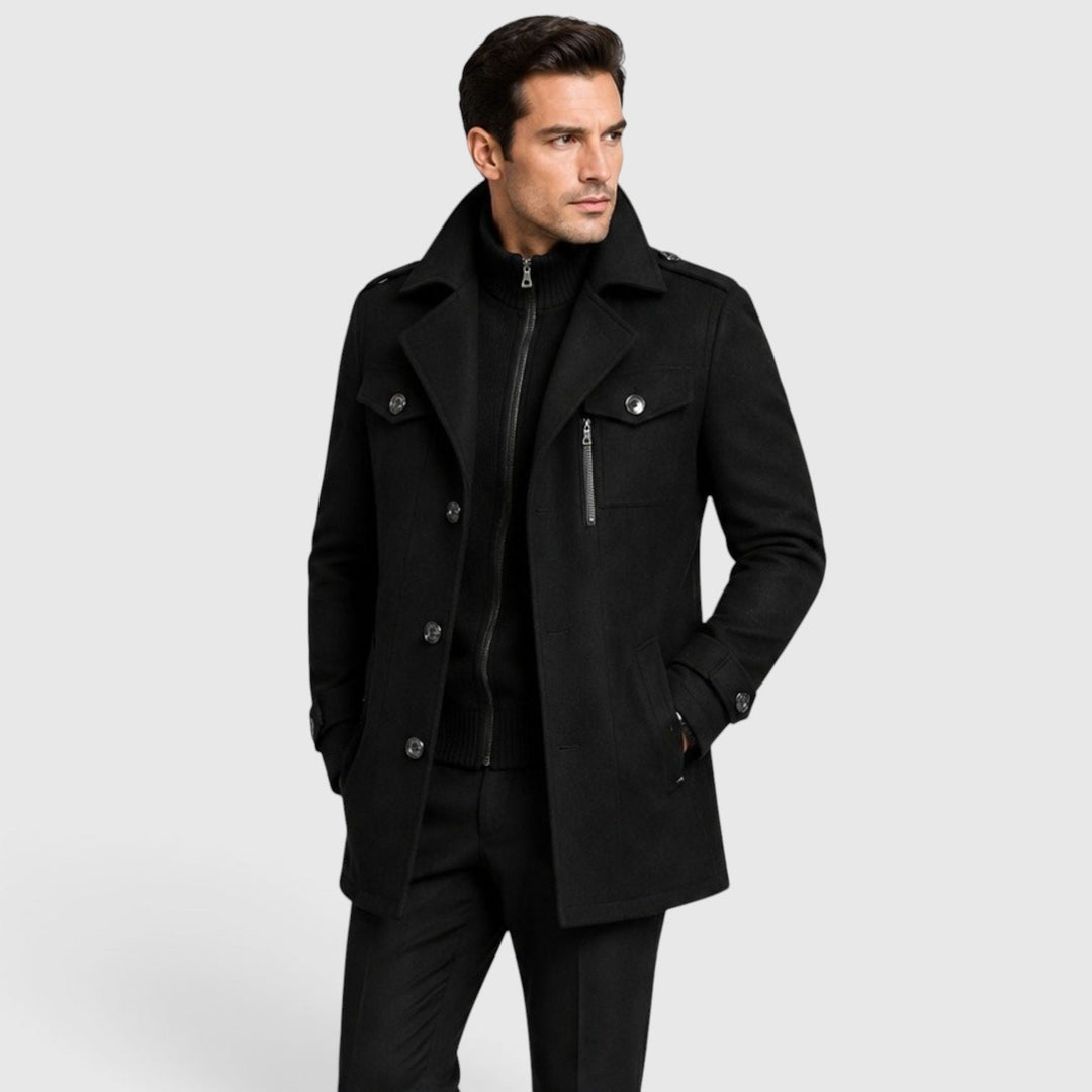 Channing | Sharp Quilted Wool-Blend Coat