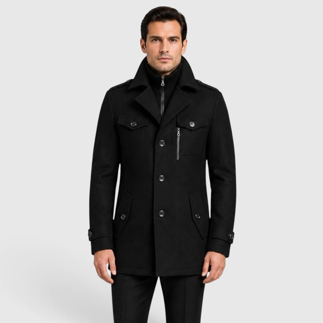 Channing | Sharp Quilted Wool-Blend Coat