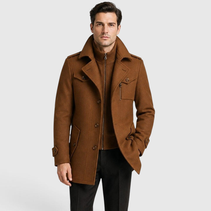 Channing | Sharp Quilted Wool-Blend Coat